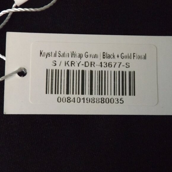 new BALTIC BORN Maxi Dress, S, Krystal, Wrap, Black/Golden Floral, Short sleeve - Picture 11 of 13